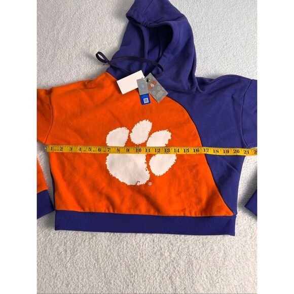 Clemson Rocky Crop Hoodie Size L/Shelby & Grace - Picture 6 of 11